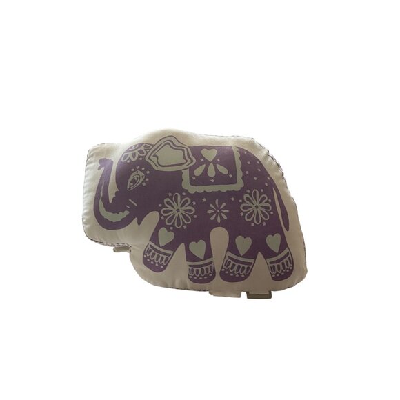 Pottery Barn Kids Purple Stella Elephant Pillow One Size Bohemian Sequins Whimsy - Picture 7 of 11